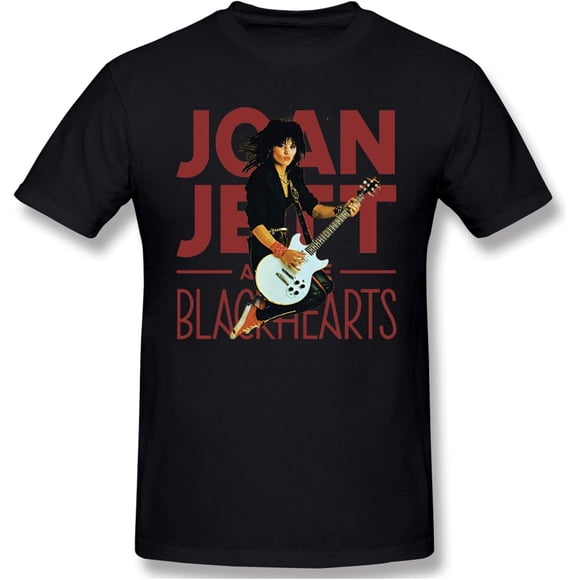 Joan Jett T-Shirts à Manches Courtes en Coton pour Hommes