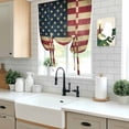 thumbnail image 5 of 4th of July Balloon Curtains 63 Inch Length for Living Room/Bedroom, Independence Day Farmhouse American Flag Rod Pocket Privacy Door Curtains Decorative Tie Up Shade for Window 52"x63", 5 of 8