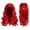 Red, variant on Blue Curly Synthetic Hair Wig Wonderland Blue Wig for Anime Cosplay Show Halloween Costume Party and Role Play Dress Up