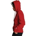thumbnail image 5 of Men's Double Dry Action Fleece Pullover Hood, Scarlet - 3XL, 5 of 11