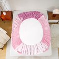 thumbnail image 5 of jejeloiu Personalized Gifts Bow Bed Sheets,Letter C King Sheets,Pink Bling Print Sheet Set For Children,Lightweight Room Decoration,4 Pieces, 5 of 7