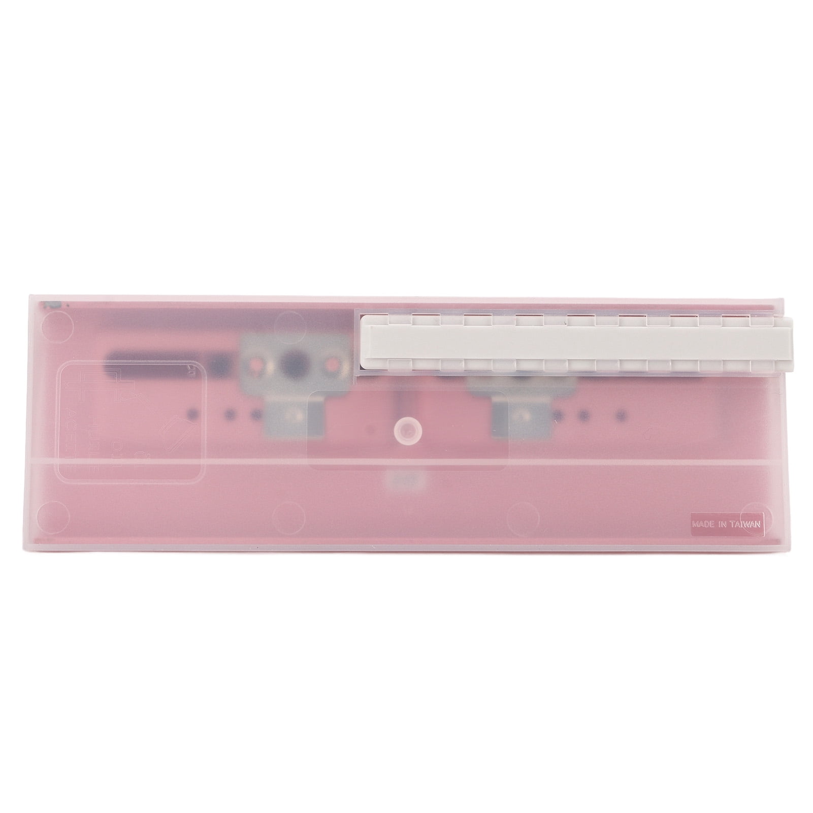 Hole Puncher,6 Hole Punch Pink Anti Slip Metal Structure 6 Hole Spacing Paper Planner Inserts Hole Punch,Planner Punch