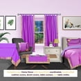 thumbnail image 3 of Lined-Lavender  Tab Top  Sheer Sari Cafe Curtain / Drape - 43W x 36L - Pair, 3 of 4