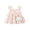 thumbnail image 2 of EGNMCR Robe Sans Manches à Col Rond Tout-Petit Enfant Bébé Fille Été Robe à Bretelles Imprimée + Petite Robe Cartable Fille, 2 of 9