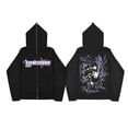 thumbnail image 3 of Sudaderas oscuras europeas y americanas para hombres y mujeres, sudaderas con capucha, parejas góticas, sudaderas Harajuku con cremallera de gran tamaño, 2023, 3 of 4