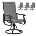 thumbnail image 5 of UDPATIO Metal Outdoor Dining Chair -Set of 4, Dark Grey, 5 of 13