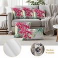 thumbnail image 5 of 2 Pack Outdoor Waterproof Throw Pillow Covers,Summer Watercolor Wildflower Leaf Decorative Square Patio Pillowcases for Chair Couch Sofa 16x16in, 5 of 9