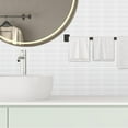 thumbnail image 4 of Clever Mosaics Self Adhesive Vinyl Tile Premium White Finger Tile Backsplash for Kitchen Bathroom (10 tiles), 4 of 8