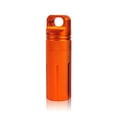 thumbnail image 2 of Outdoor Container Seal Emergency Storage Case Keys Keys Dry Bottle Keychain Lighter Travel Pocket Fishing Survival Organizer Orange, 2 of 8