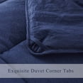 thumbnail image 3 of All Season Navy 3 Piece Twin Size Down Alternative Comforter Set with Corner Tabs, 3 of 7
