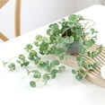 thumbnail image 4 of Plantas artificiales Verde | Decoración falsa de hidrocotilo vulgaris | Suculentas de plástico en maceta, plantas de interior de hoja pequeña para escritorio, oficina, multicolor, 20 cm, 4 of 6