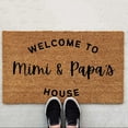 thumbnail image 1 of Welcome To Mimi And Papa's Funny Cute Doormat Door Mat Welcome Doormat Funny Doormat New Home Door Mat Dorm Rugs Blanket Throw Blanket Fuzzy 311 Blanket Blanket Throw Throw Blanket with Matching, 1 of 3