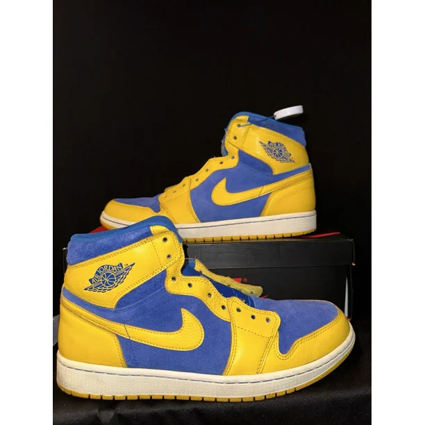 Ni - ke Air Jordan 1 Retro High OG 2013 Size 11.5 Laney Varsity Maize Royal 555088-707