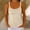 Beige, variant on Women's Summer Fashion Sequin Tops Scoop Neck Sequin Sparkle Shimmer Sleeveless Tanks Tops Blouses XL