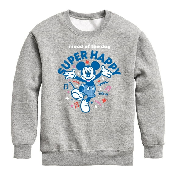 Disney - Mickey & Friends - Mood of the Day - Super Happy - Toddler And Youth Long Sleeve Graphic T-Shirt