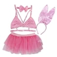 thumbnail image 5 of HUPOM Women's Panties High Waist Pull-On High Cut Playing Dress on Clearance Pink Size S, 5 of 5