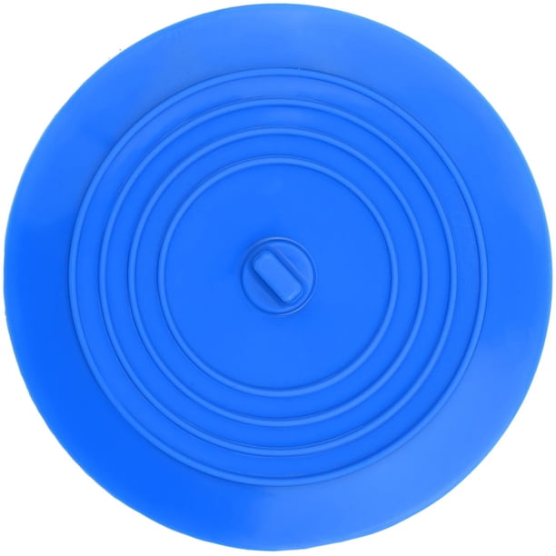 Tapón de drenaje de silicona azul universal de 6 pulgadas, tapón de bañera grueso, ancho y flexible, evita fugas y malos olores, fácil de limpiar y desinfectar, adecuado para cocina, baño, lavabo,
