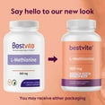 thumbnail image 3 of Bestvite L-Methionine 500mg (120 Vegetarian Capsules) - No Stearates - Vegan - Non GMO - Gluten Free, 3 of 7