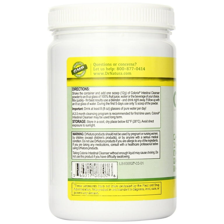 Dr. Natura Colonix All Natural Intestinal Cleanser, 360g - Walmart.com