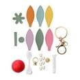 thumbnail image 1 of Rongfmy DIY Sewing Keychain Kit Colorful Car Key Chain Party Favors Bag Charm Making Multicolor, 1 of 9