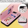 thumbnail image 4 of TECH CIRCLE For iPhone 7 / 8 / SE 2022 & 2020 Wallet Case with Card Holder,PU Leather Kickstand Flower Case Magnetic Clasp Kickstand Shockproof Protective Cover for Apple iPhone 7 / 8 / SE,Flower Vine, 4 of 7