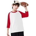 thumbnail image 6 of Favoffer Winter Kids Raglan 3/4-Sleeve Modal-Blend Top - Lounge,Play,Travel,Casual 3-14Y, 6 of 7