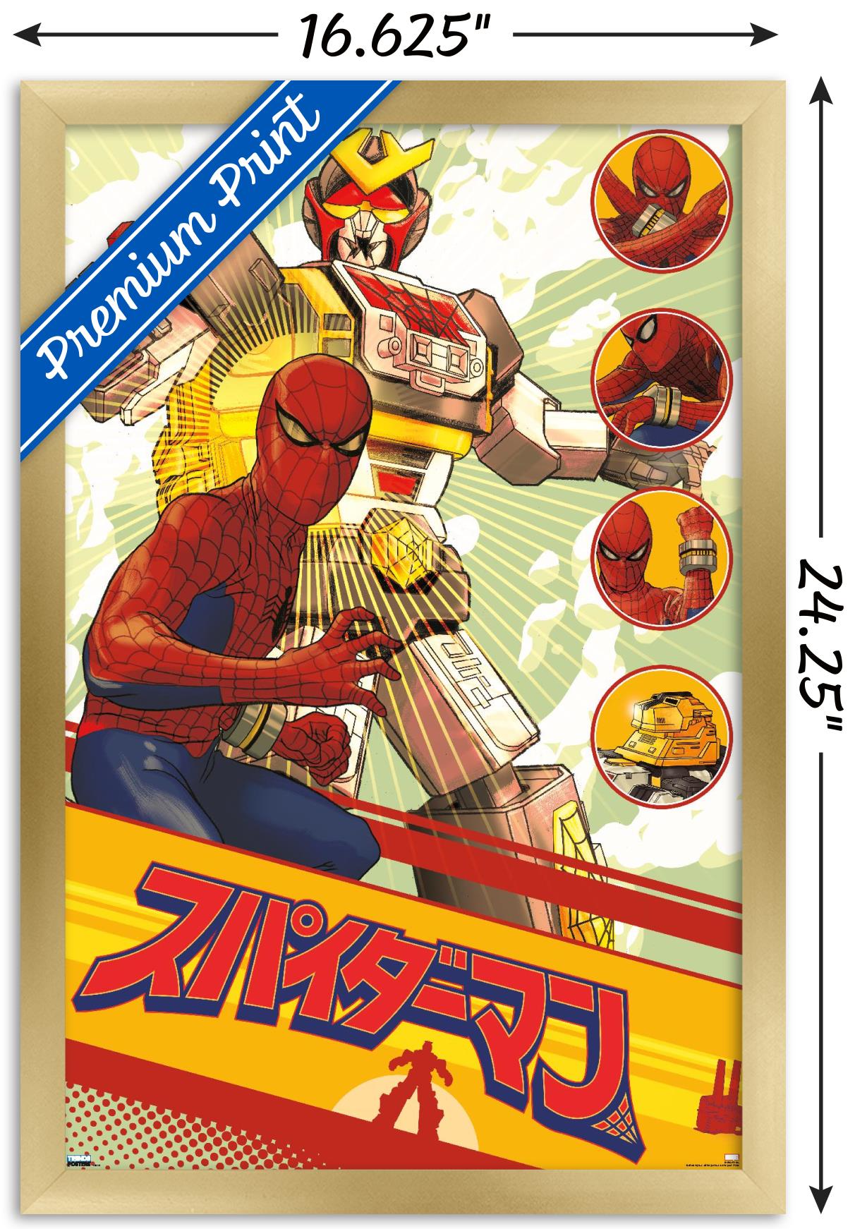Marvel Comics TV - Japanese Spider-Man - Leopardon Sword Wall Poster, 14.725" x 22.375", Framed - image 3 of 5