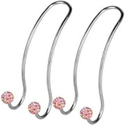 SAVORI Auto Hooks Bling Car Hangers Organizer Seat Headrest Hooks Strong and Durable Backseat Hanger Storage Universal for SUV Truck Vehicle 2 Pack (Pink)