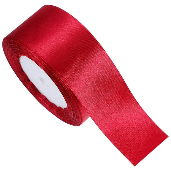 LULULION Durable Dark Red Wrapping Ribbon for Floral Arrangements and Party Decorations