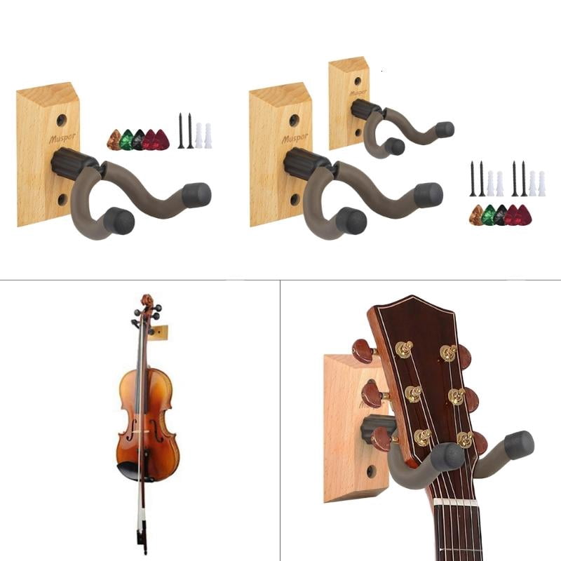 CEORPER Guitar Wall Mount Hanger Guitar Wall Hangers Hook Wall Hanging Bracket Holders