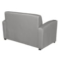thumbnail image 2 of Supernova Vinyl Loveseat in Grey, 2 of 6