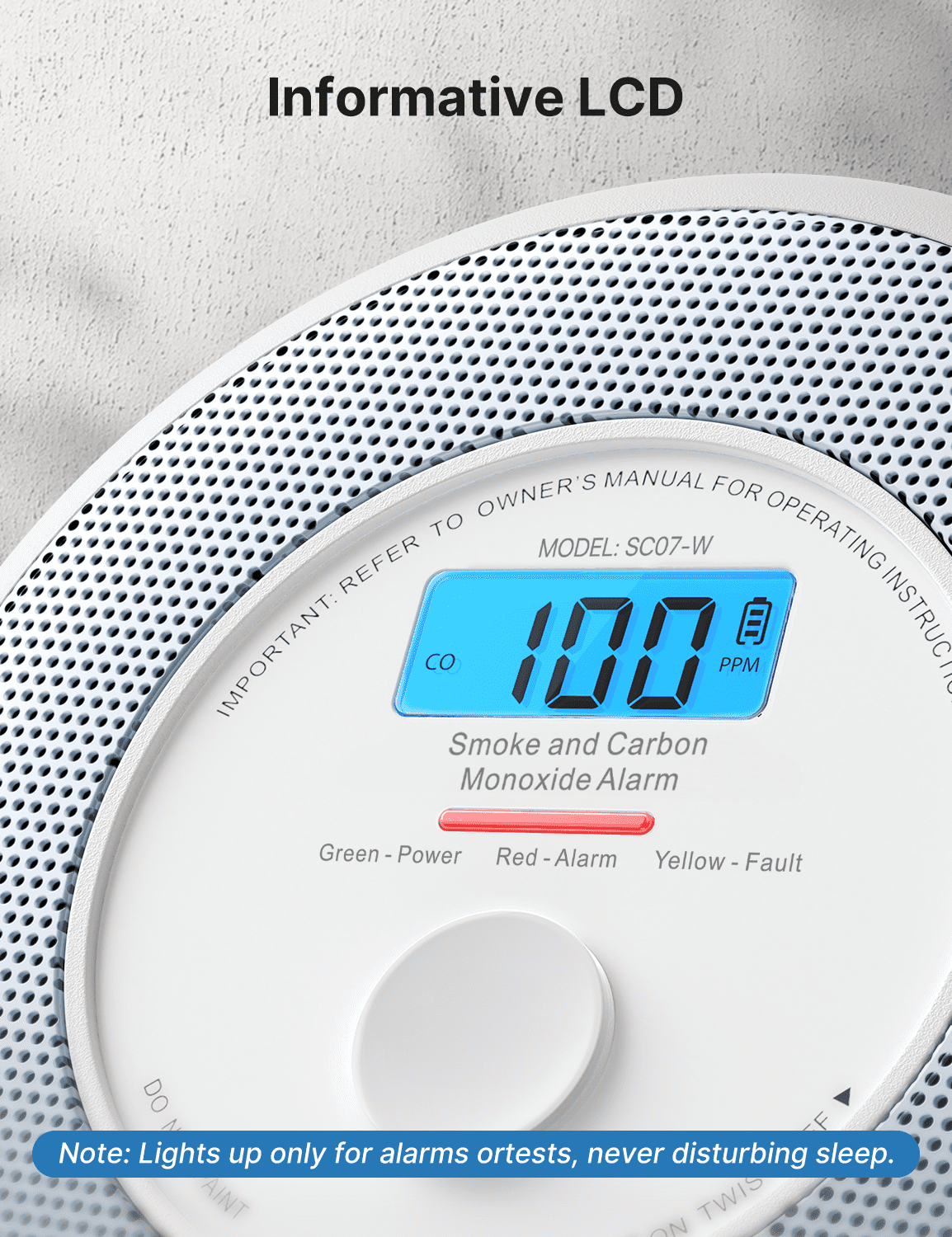 X-Sense Wireless Smoke Detector Carbon Monoxide Detector Combo 10