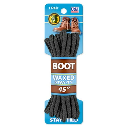 

Westminster Pet Shoe Gear 45 Black Waxed Stay-Ty Boot Lace. Sold in Cases Of 6