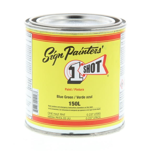 1 Shot Lettering Enamel, 8 oz., Blue Green