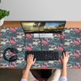 thumbnail image 4 of Long Mouse Pads for Desk,DarkGreen Dinosaurs Pattern Desk Mats on Top Of Desks, Desk Mouse Pad Extra Large with 3mm Non-Slip Base and Stitched Edge for Gaming,Office,Work,Home 47.3"x23.6", 4 of 6