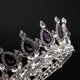 thumbnail image 3 of Diadema de de imitación de cristal para boda, diadema para novia, joyería para el cabello - oro and rosa Púrpura Gloria coronas de tiaras mujeres, 3 of 9