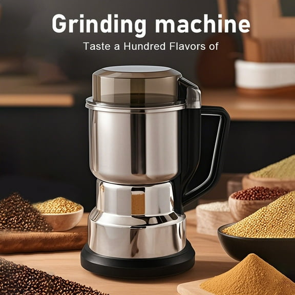 Compact Quiet Electric Coffee Grinder, Stainless Steel Blade for Beans Spices Nuts, Ideal for Espresso Drip Cold Brew