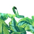 thumbnail image 5 of Jordan Manufacturing 43" x 20" Clarmont Seagrass Green Leaves Rectangular Outdoor Chair Cushion with Ties and Hanger Loop, 5 of 12