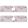 thumbnail image 2 of Coolnut Watercolor Pink Flower Plum Blossom 2PCS Faucet Absorbent Mat Kitchen Faucet Sink Splash Guard Faucet Splash Catcher Water Absorbent Mat, Faucet Mat for Kitchen Sink 30x5in, 2 of 7