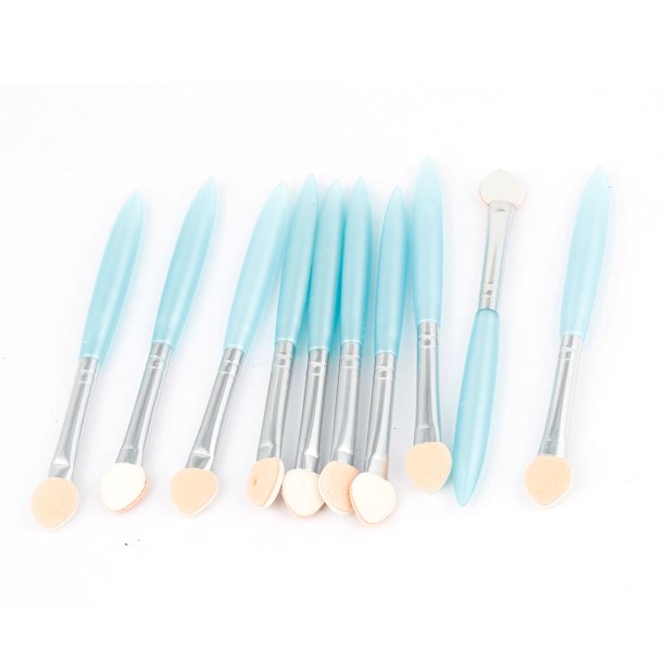 Unique Bargains10 Pcs Eye Shadow Sponge Brushes Applicators Makeup Tool