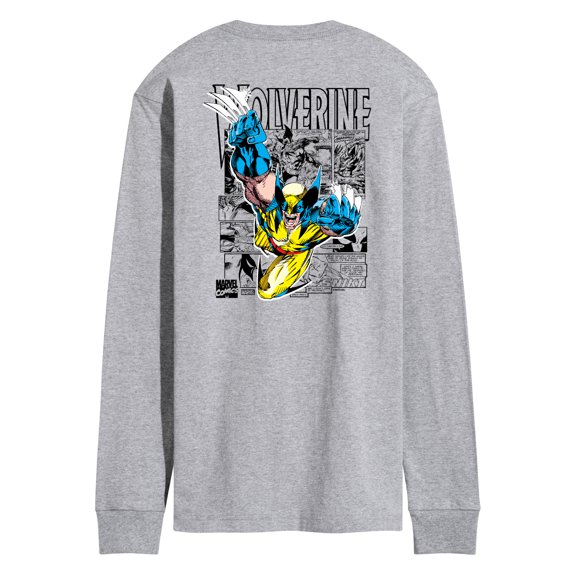 Marvel Wolverine - Comic Book Panels - Men's Long Sleeve Graphic T-Shirt