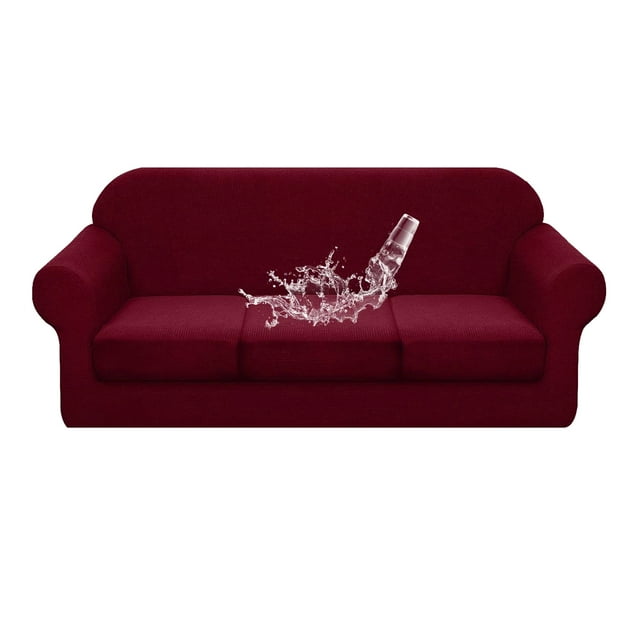 Mistaha Sofa Slipcover for 3 Separate Cushion Couch Waterproof Stretch Soft Couch Cover Washable Sofa Cover Solid Furniture Covers Protector