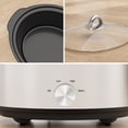 thumbnail image 2 of Heynemo 4QT Compact Slow Cooker & Food Warmer with 3 Temperature Settings, Dishwasher Safe - Silver, 2 of 9