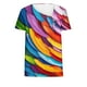thumbnail image 4 of Top de Verano de las Mujeres, Cuello en V Moda Casual de Manga Corta Blusa, Primavera Y Verano Ligero Top, 4 of 9
