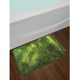 thumbnail image 2 of Rainforest Bath Mat, Sun Beaming into Tropical Forest Adventure Hiking Environment Dense Greenery Print, Plush Bathroom Decor Mat with Non Slip Backing, 29.5" X 17.5", Green, by Ambesonne, 2 of 2