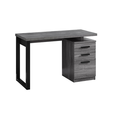 Computer Desk 48 L Grey Black Left Or Right Facing Walmart Com