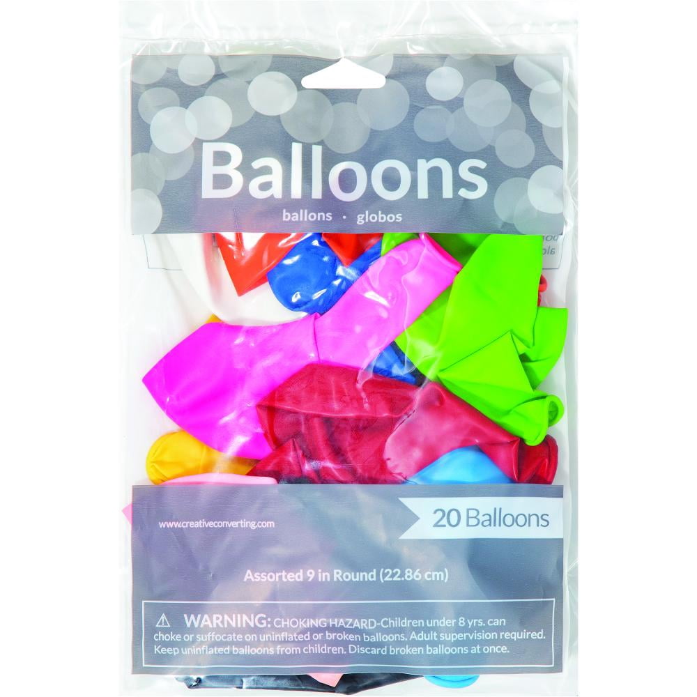 240/Case Bulk Assorted 9" Latex Balloons