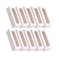 CCOCC 20Pcs Rectangle Baking Box Bakery Food Box Window Cookie Box Paper Muffin Cake Boxes