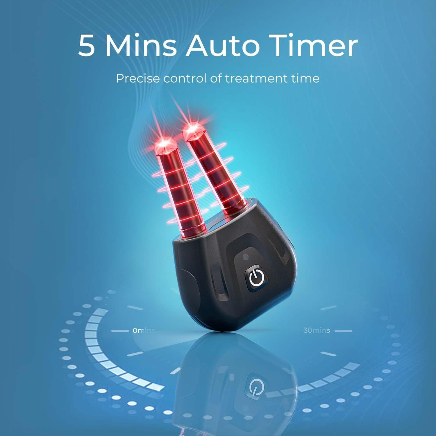 Portable Nasal Infrared Therapy Device, Therapy Relief Rhinitis Symptoms Soothing, Rechargeable Red Light Nasal Therapy Device (Black)