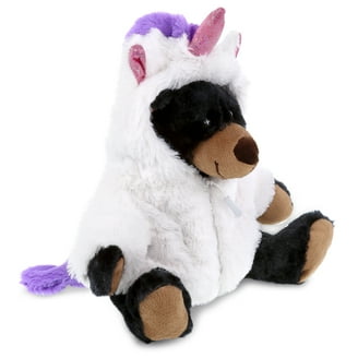 DolliBu Brown Pug Dog Unicorn Plush Stuffed Animal Toy Super